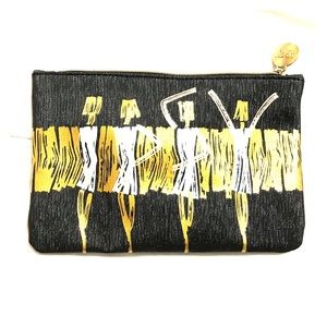 Ipsy Black & Gold makeup bag